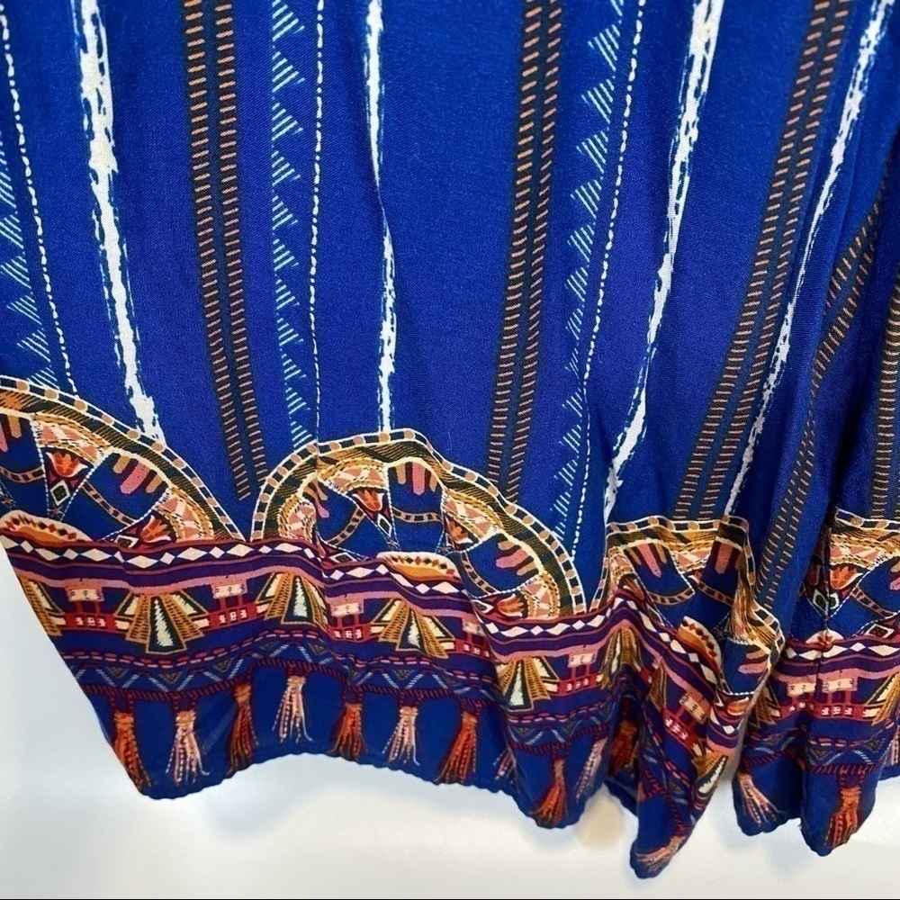 FLYING TOMATO Blue Stripe Jumpsuit - Picture 9 of 10